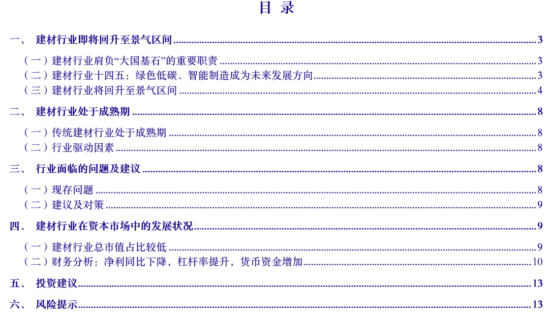 【银河筑材王婷贾亚萌】行业动态 202312丨行业即将回升至